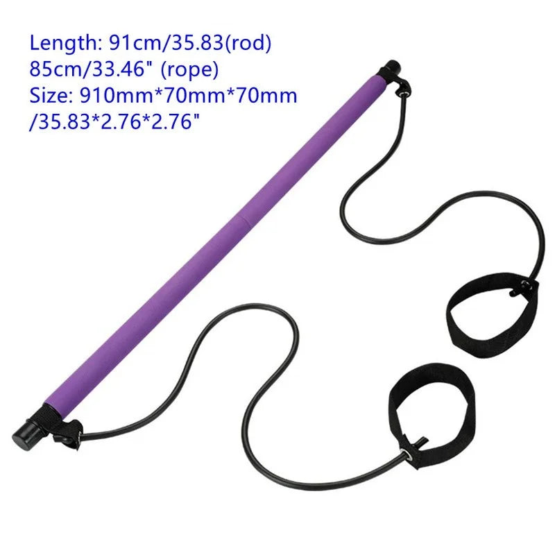 Yoga Pilates Bar Stick Resistance Bands