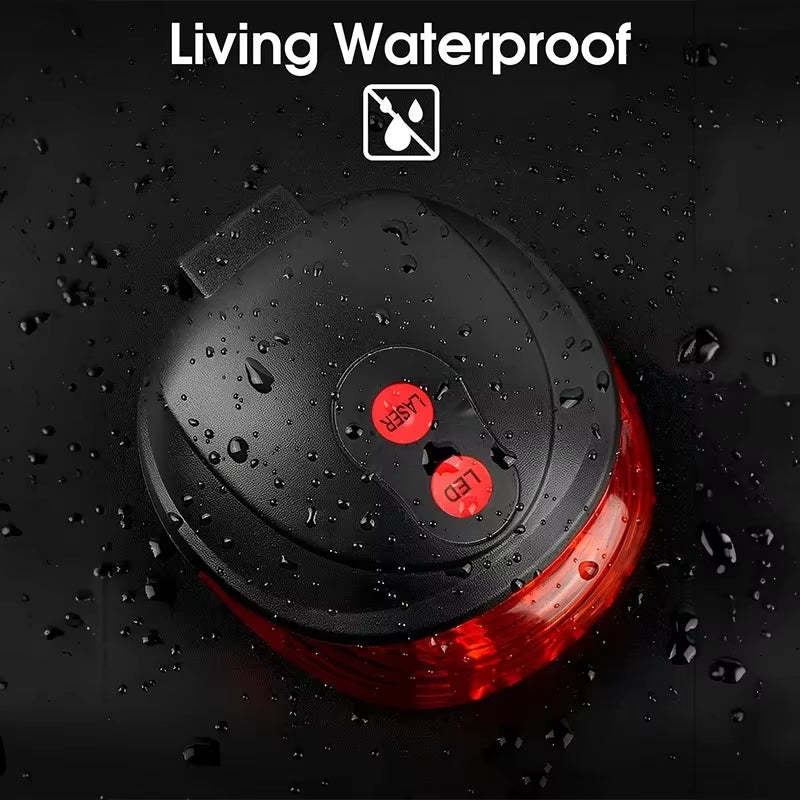 Waterproof Bicycle 2 Lasers LED Lights