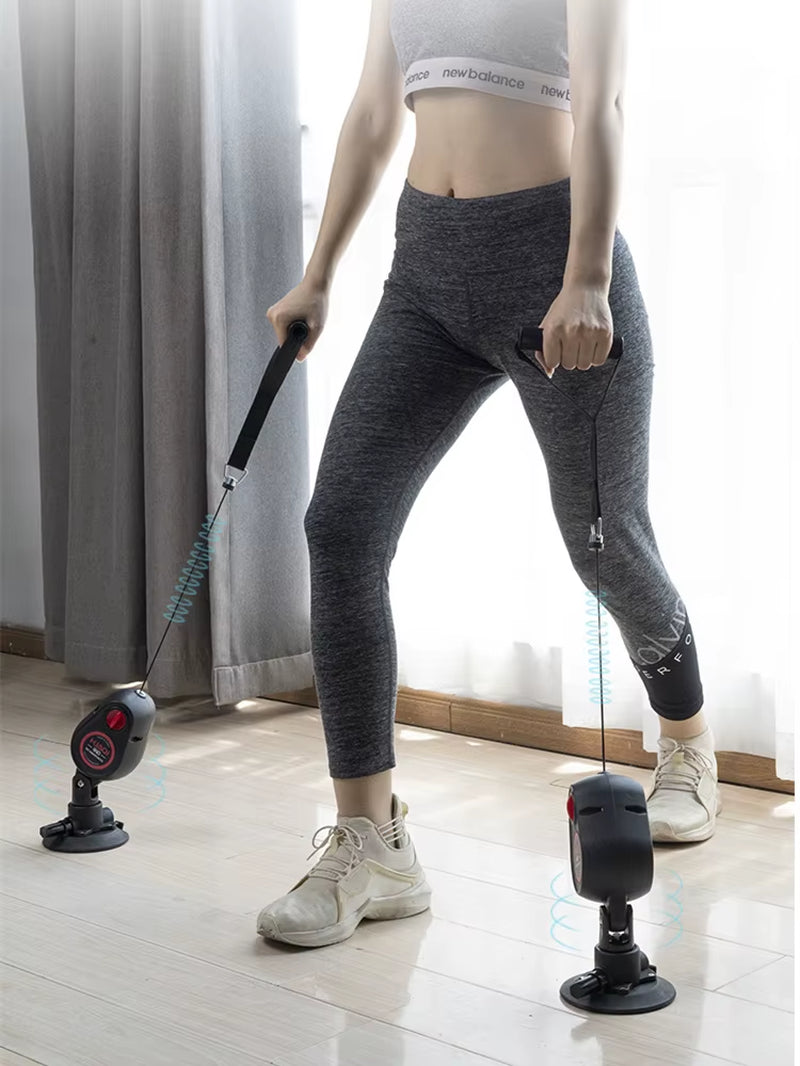 Fitness Pull Rope Trainer With Suction Cups Resistance Bands Machine
