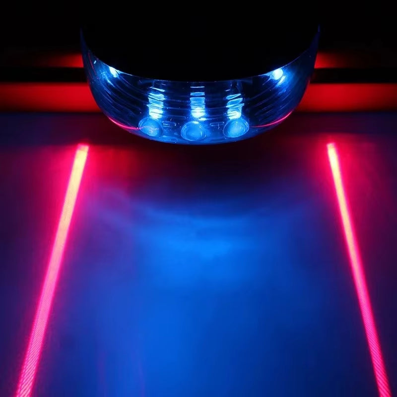 Waterproof Bicycle 2 Lasers LED Lights