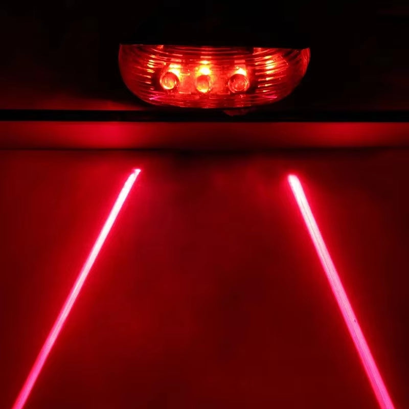 Waterproof Bicycle 2 Lasers LED Lights