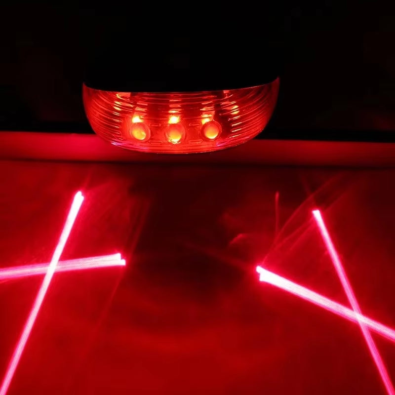 Waterproof Bicycle 2 Lasers LED Lights
