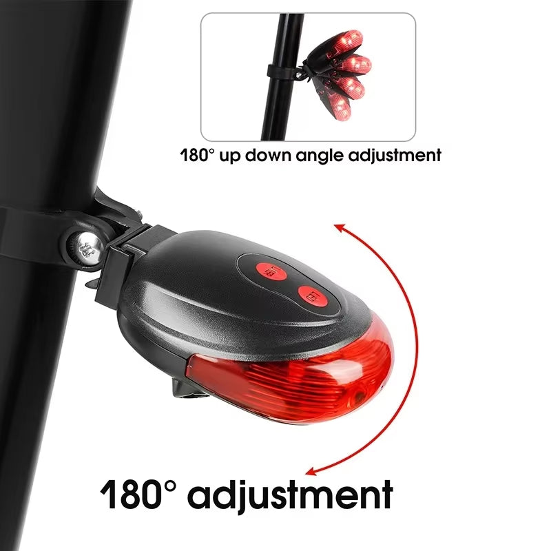 Waterproof Bicycle 2 Lasers LED Lights