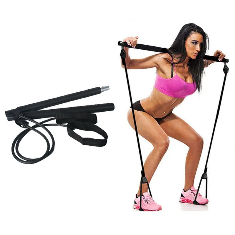 Yoga Pilates Bar Stick Resistance Bands