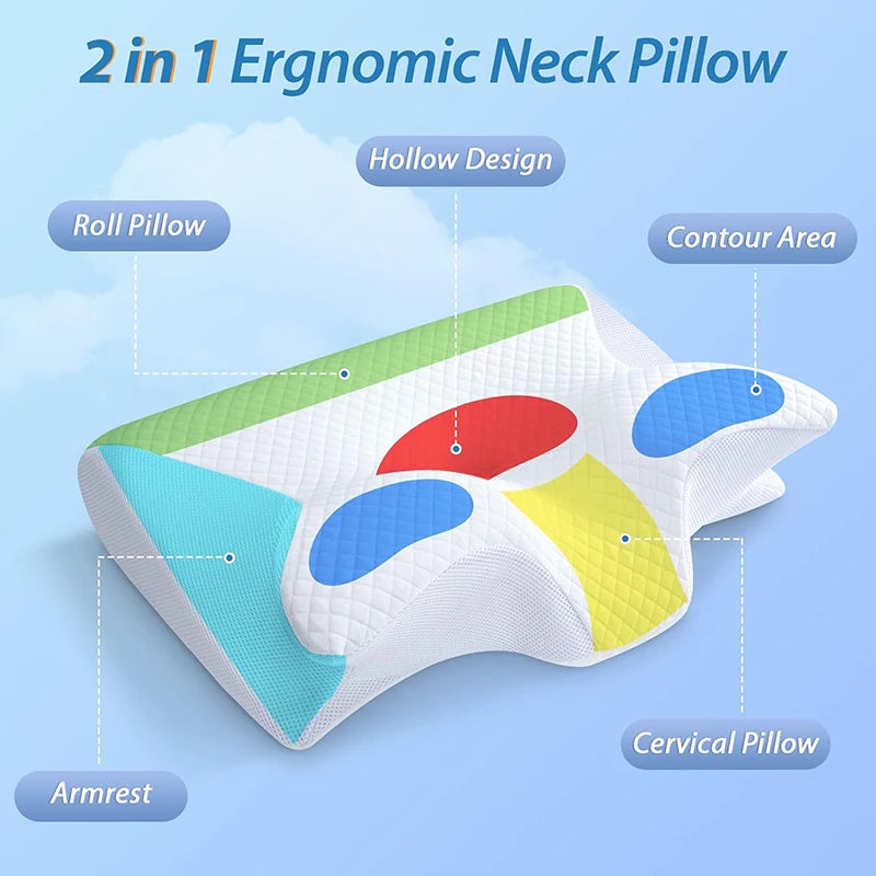 Memory Foam Ergonomic Pillow