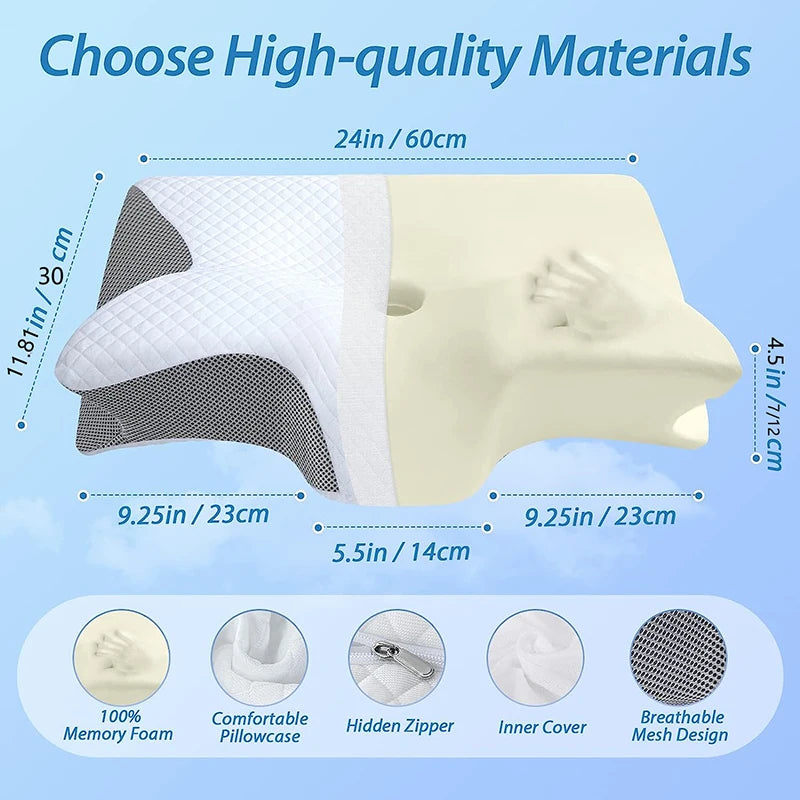 Memory Foam Ergonomic Pillow